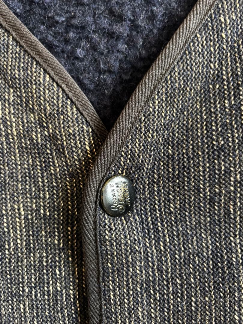 チ*プ様 40s vintage brownsbeach jacket ブラウン