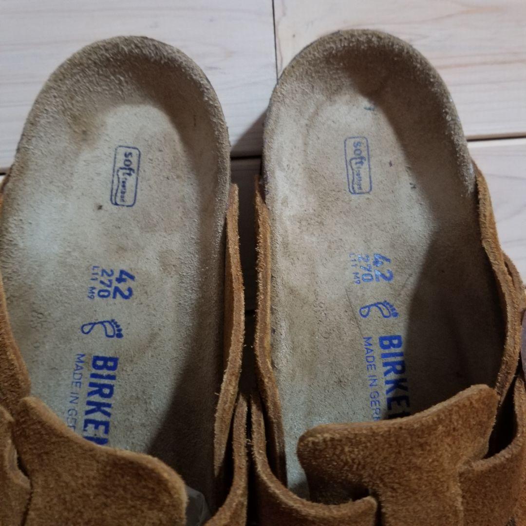 極美品　ビルケンシュトック　Boston　ボストン　ミンク　レギュラー　27