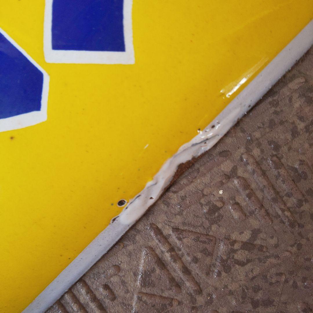 【雪印 北海道バター】戦前のホーロー(琺瑯)看板 当時物 昭和レトロ