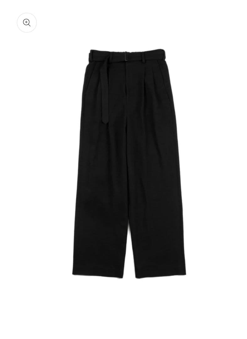 【完売品】 WOOL SILK NEP BELTED PANTS