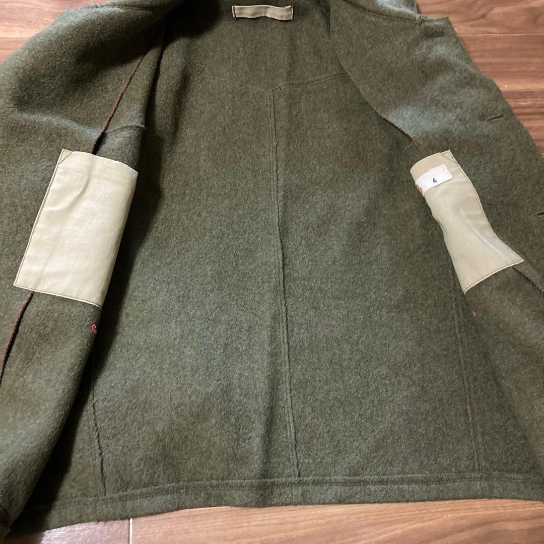 45rpm ウールコート　カーキー　緑