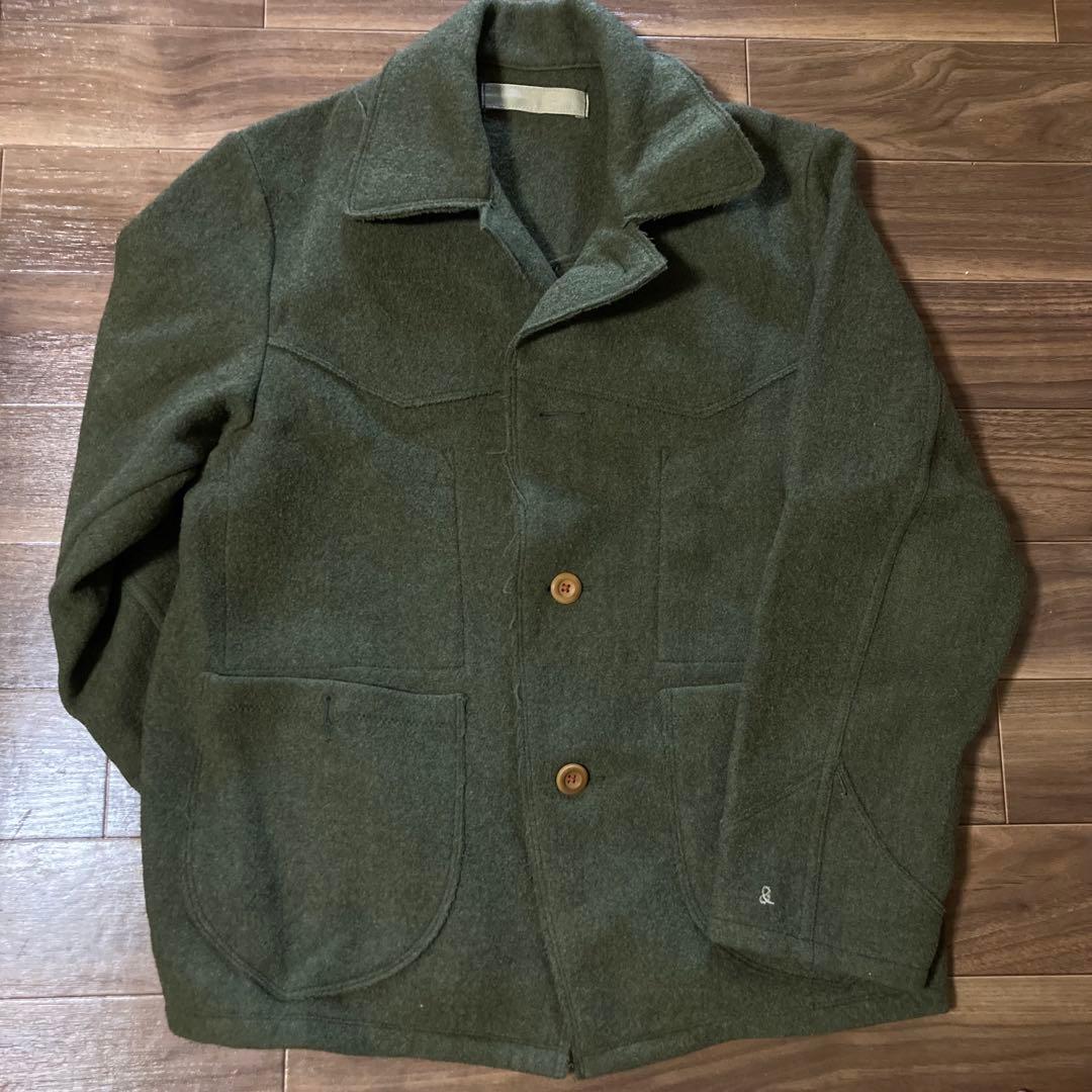 45rpm ウールコート　カーキー　緑