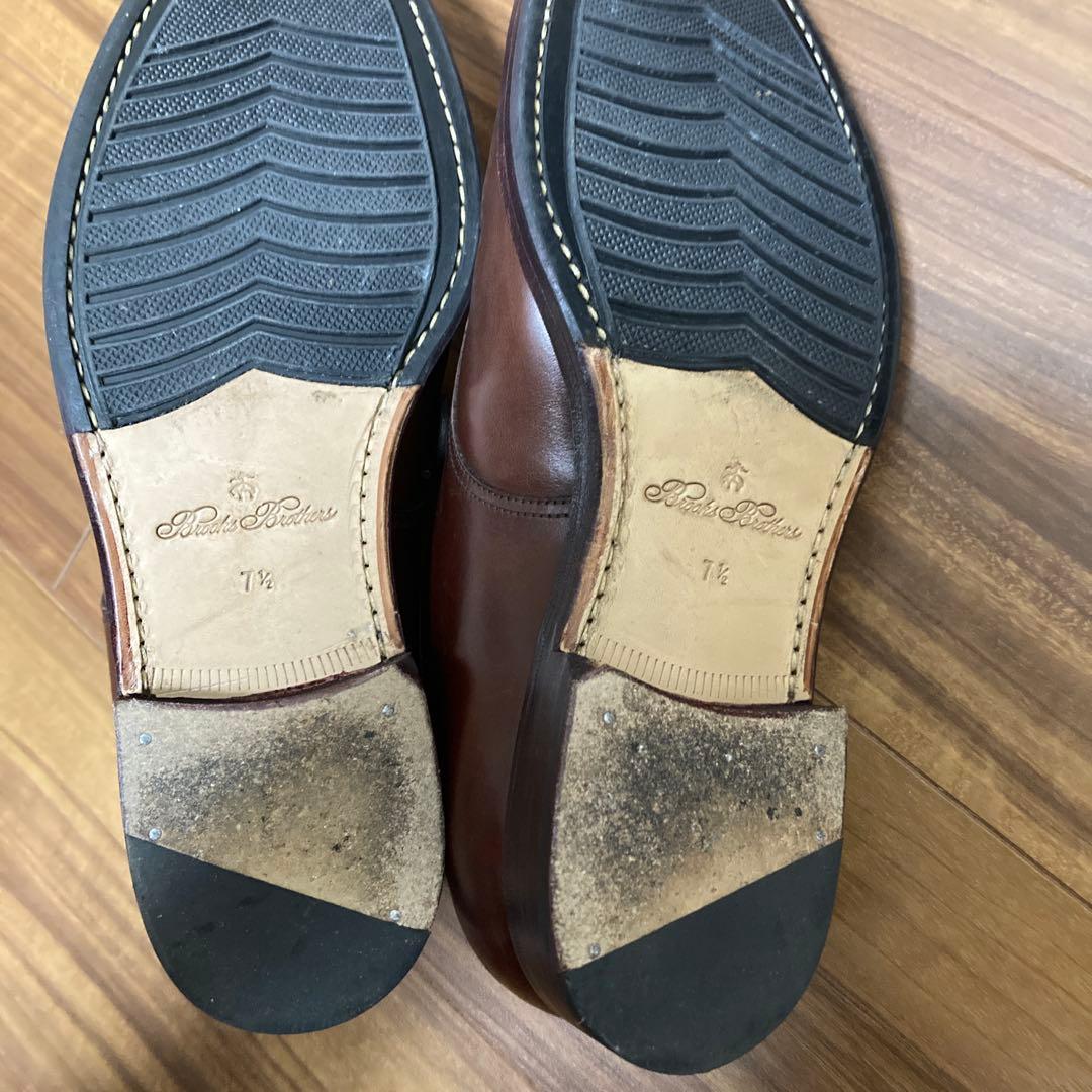 Brooks Brothers カーフレザー　プレーントゥ　シューズ 7.5