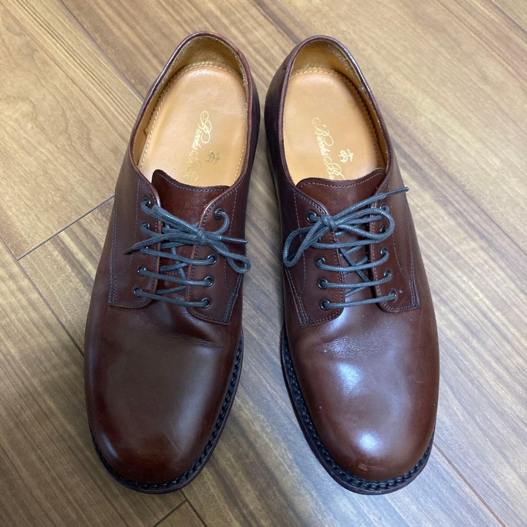 Brooks Brothers カーフレザー　プレーントゥ　シューズ 7.5