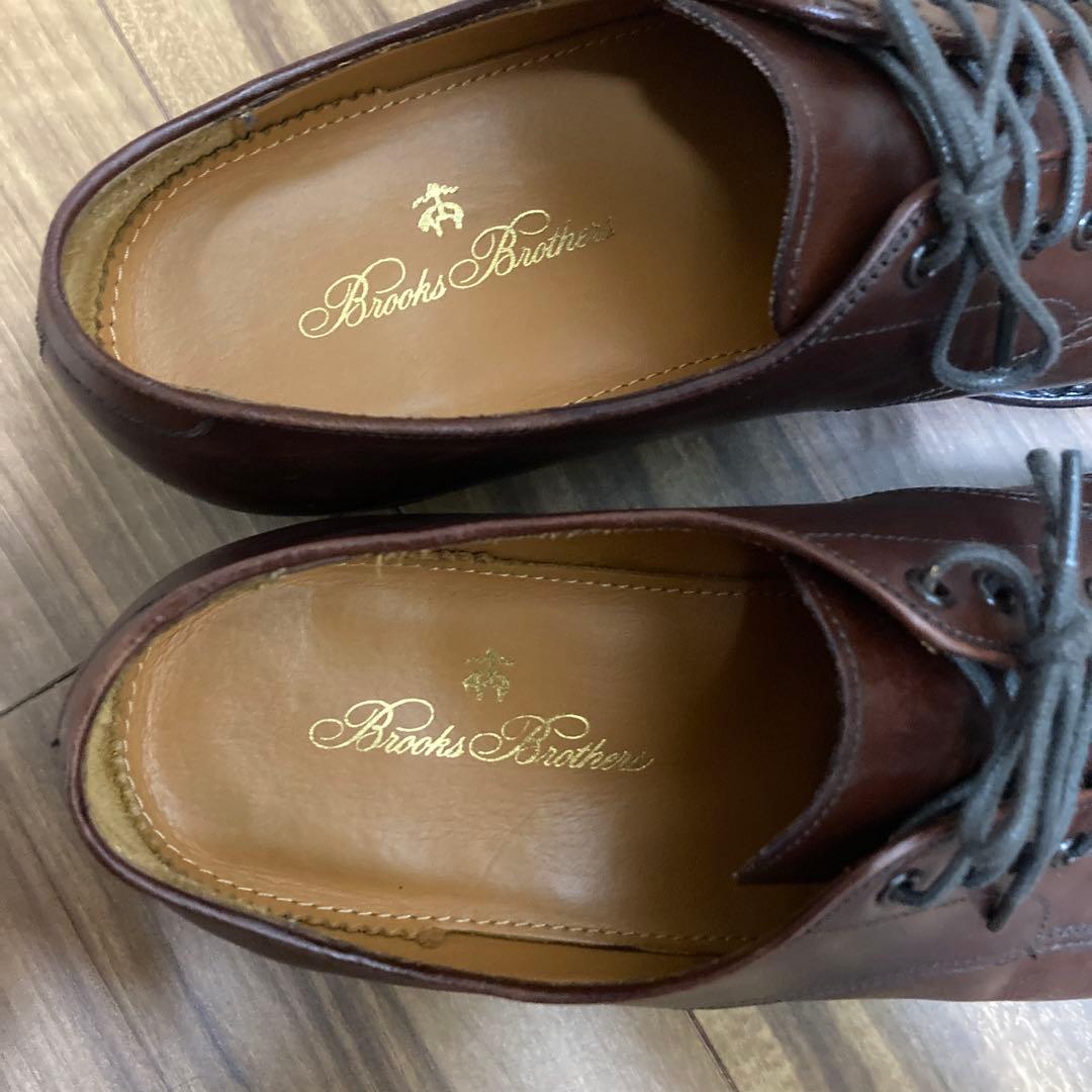 Brooks Brothers カーフレザー　プレーントゥ　シューズ 7.5