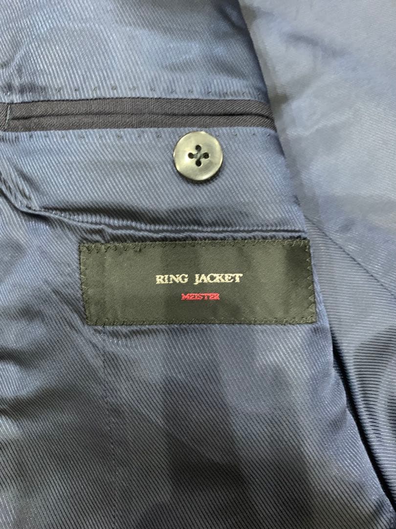 RING JACKET MEISTER リングヂャケットマイスター スーツ 紺