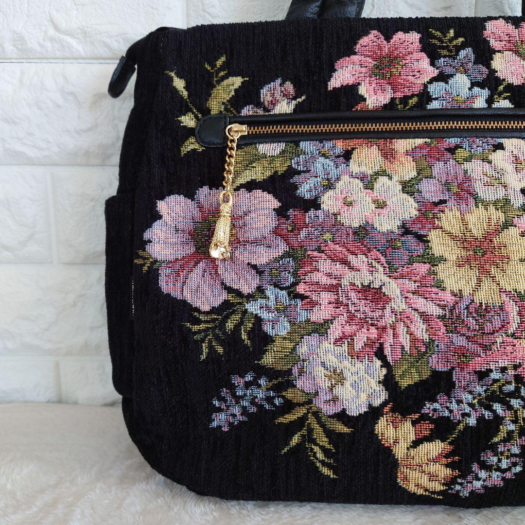 Think Bee! 花柄 トートバッグ ゴブラン織り