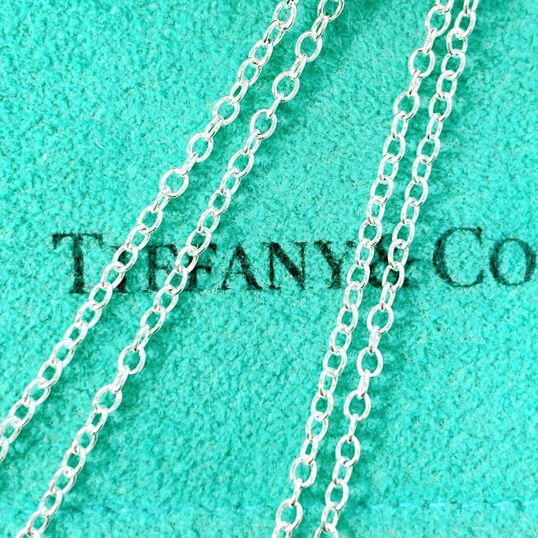 美品 ティファニー 旧ロゴ コンビ ネックレス チェーン社外品 シルバー k18