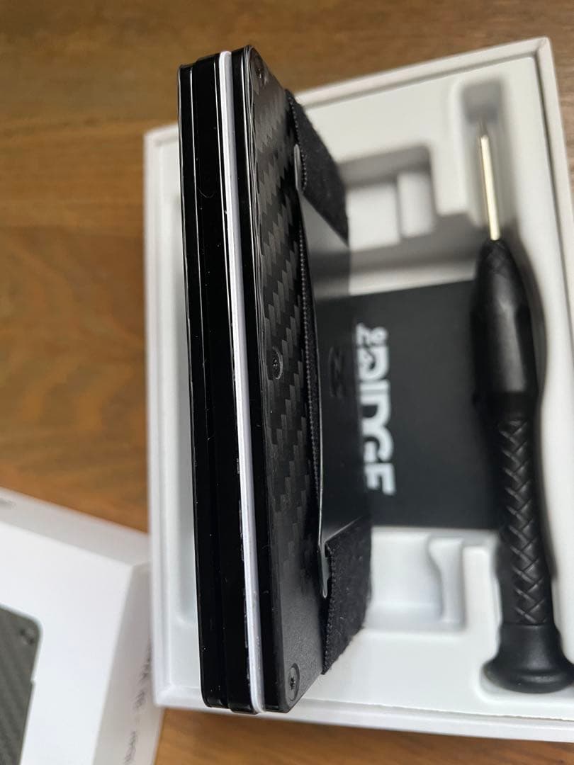 ザリッジ the RIDGE カーボンファイバーウォレット　マネークリップ