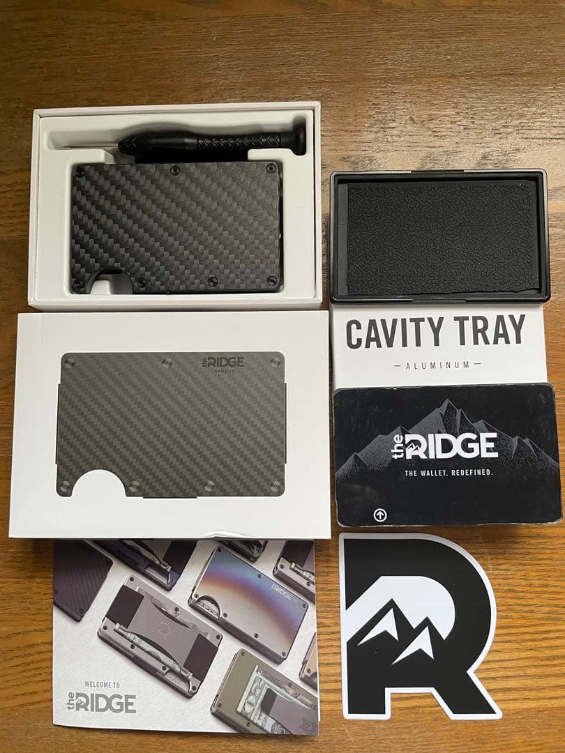 ザリッジ the RIDGE カーボンファイバーウォレット　マネークリップ