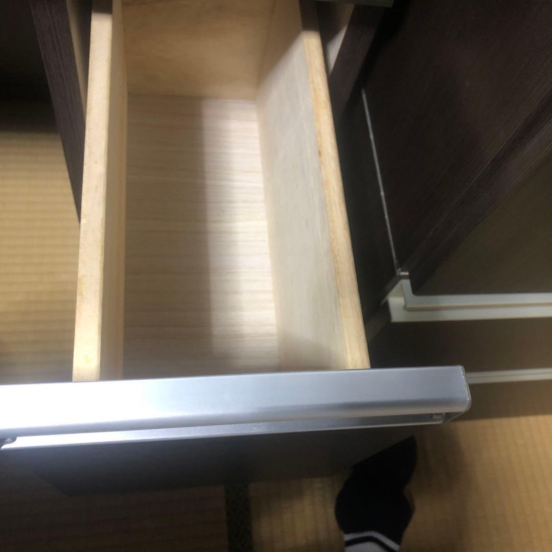 ニトリ　ダークブラウン 三面鏡 ドレッサー