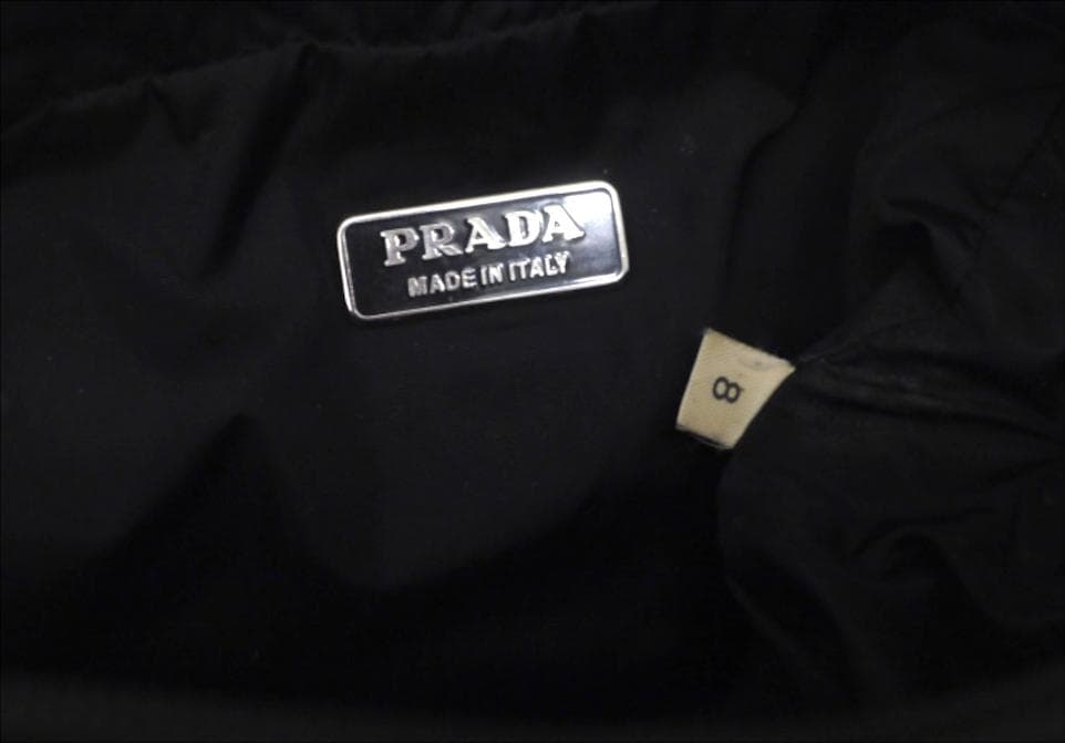 ◆ PRADA プラダ キルティング ショルダー バッグ ポーチ ポシェット 黒