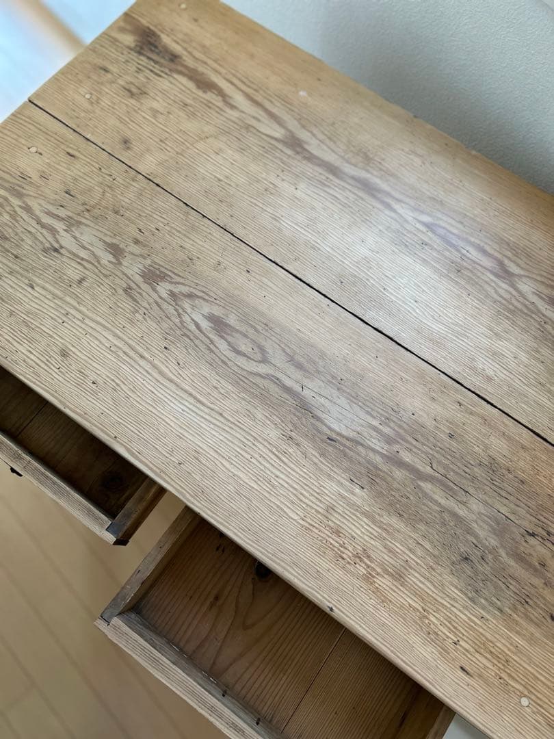 【am.】ジャパンアンティーク　机　古道具　スリップド