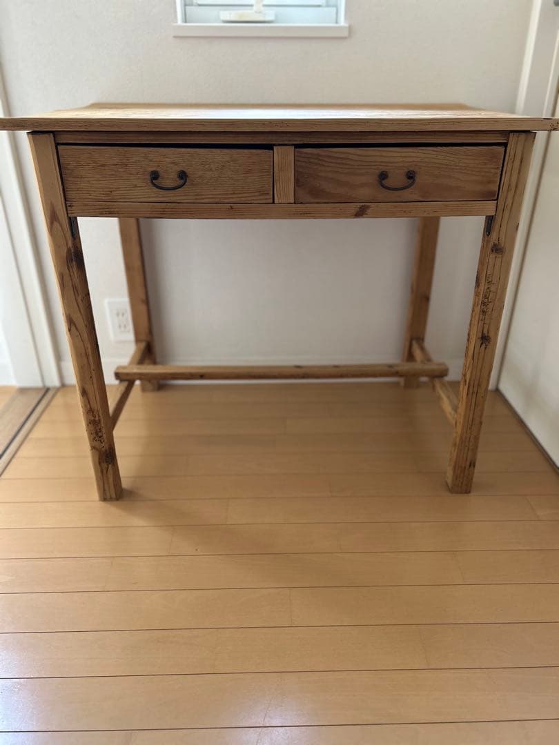 【am.】ジャパンアンティーク　机　古道具　スリップド