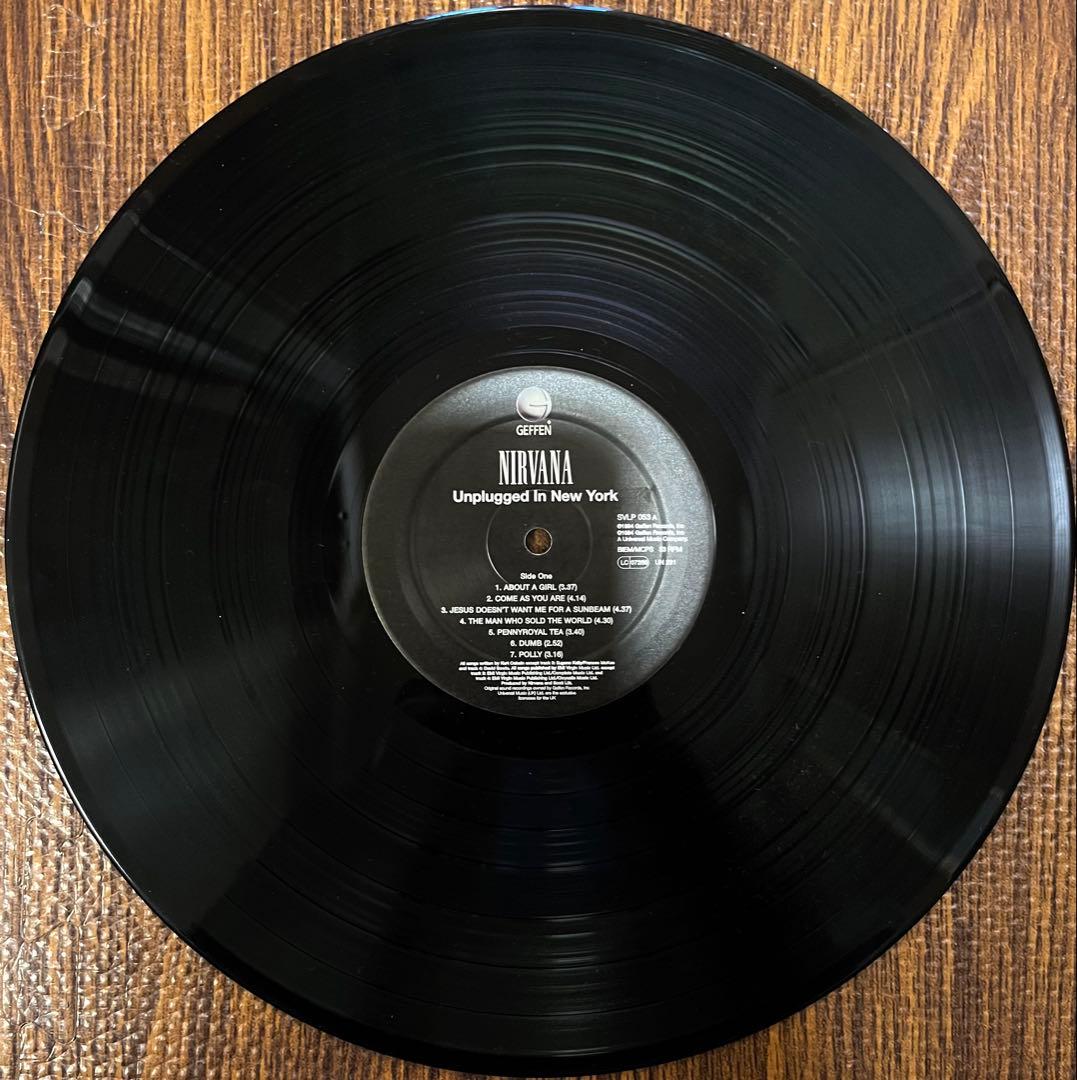 NIRVANA UNPLUGGED IN NEW YORK LP 美品◎