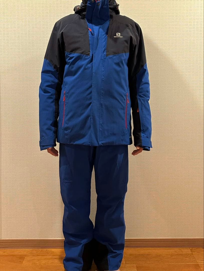 Salomon スキーウェア 青/黒 サイズM