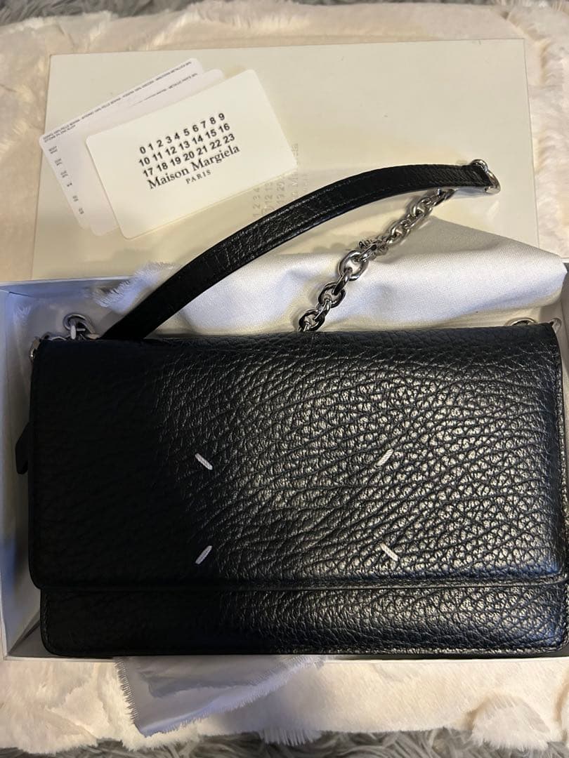 Maison Margiela ブラックチェーンウォレットふ