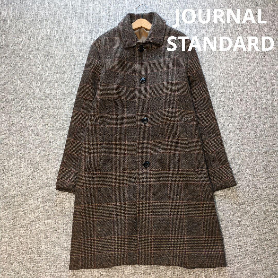 ジャーナルスタンダード　メンズ　近年　ウールコート　グレンチェック　未使用