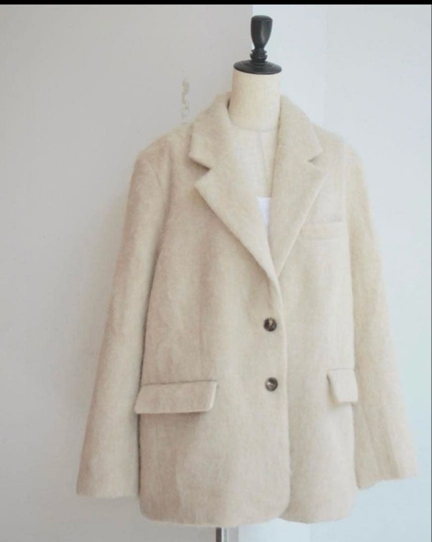 basement online モヘアシャギー ジャケット コート