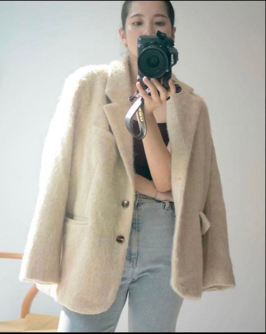 basement online モヘアシャギー ジャケット コート