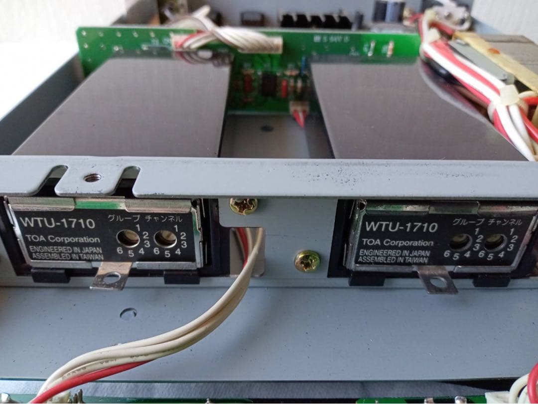 TOAワイヤレス受信機　WT-750B　WTU1710　マイク