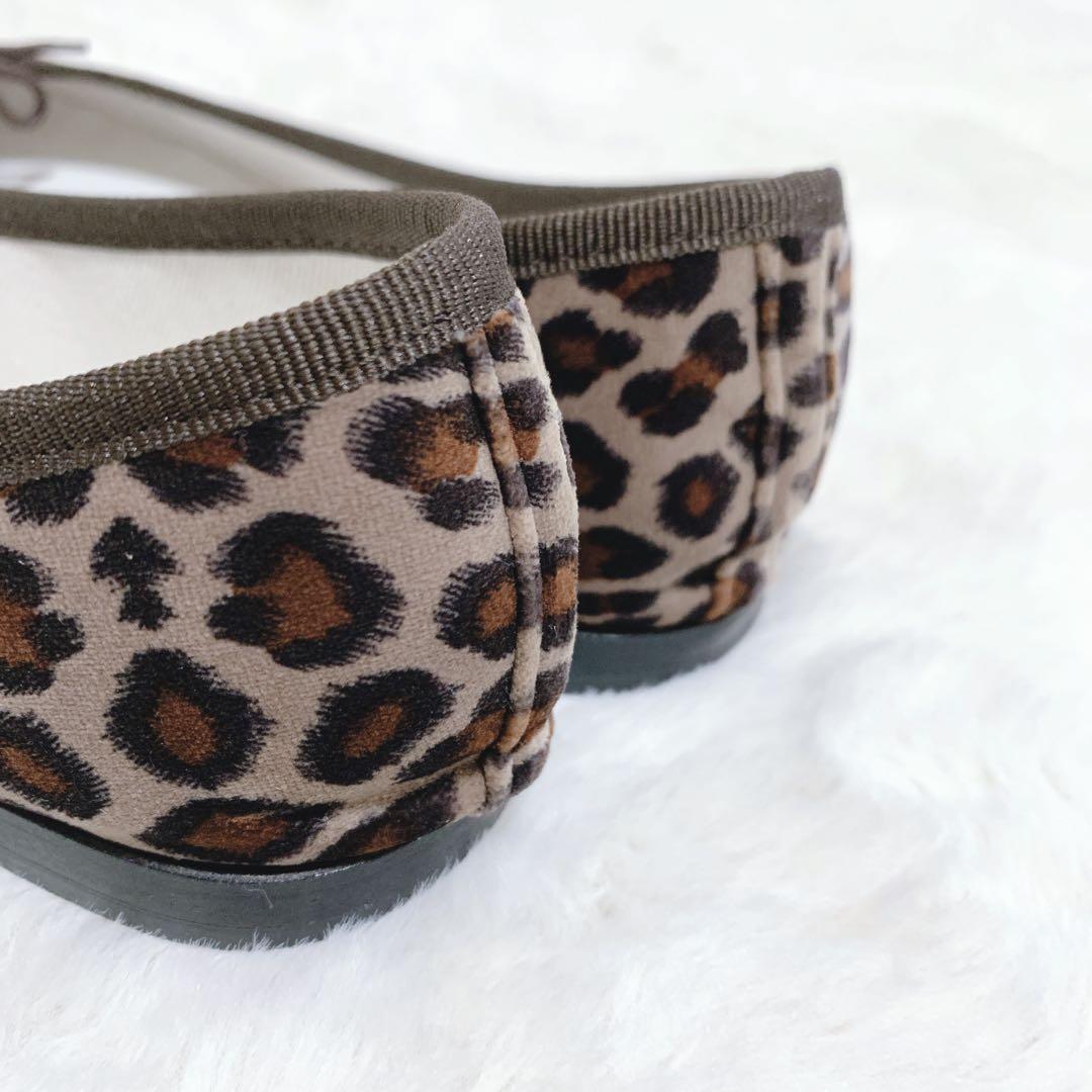 repetto レオパード柄 ヒョウ柄 バレエシューズ ベルベット ベロア 37