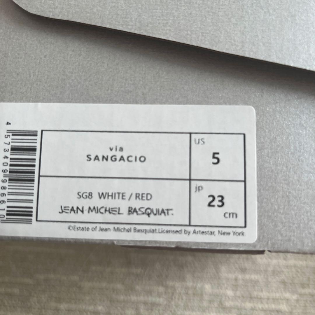 JEAN-MICHEL BASQUIAT スニーカー ホワイト/レッド　23cm