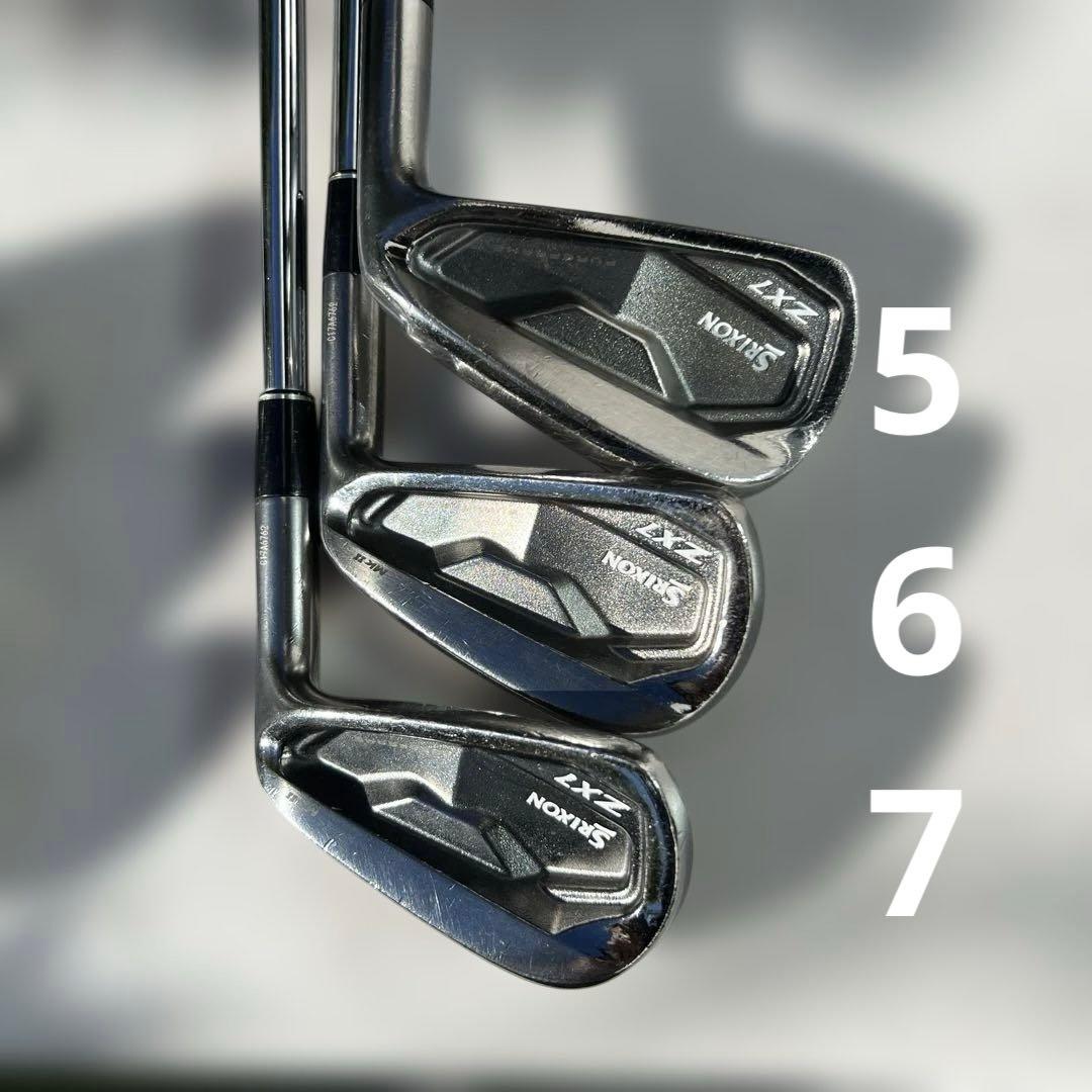 スリクソン 激レアブラッククロム　アイアンセット 6本 カーボンシャフト