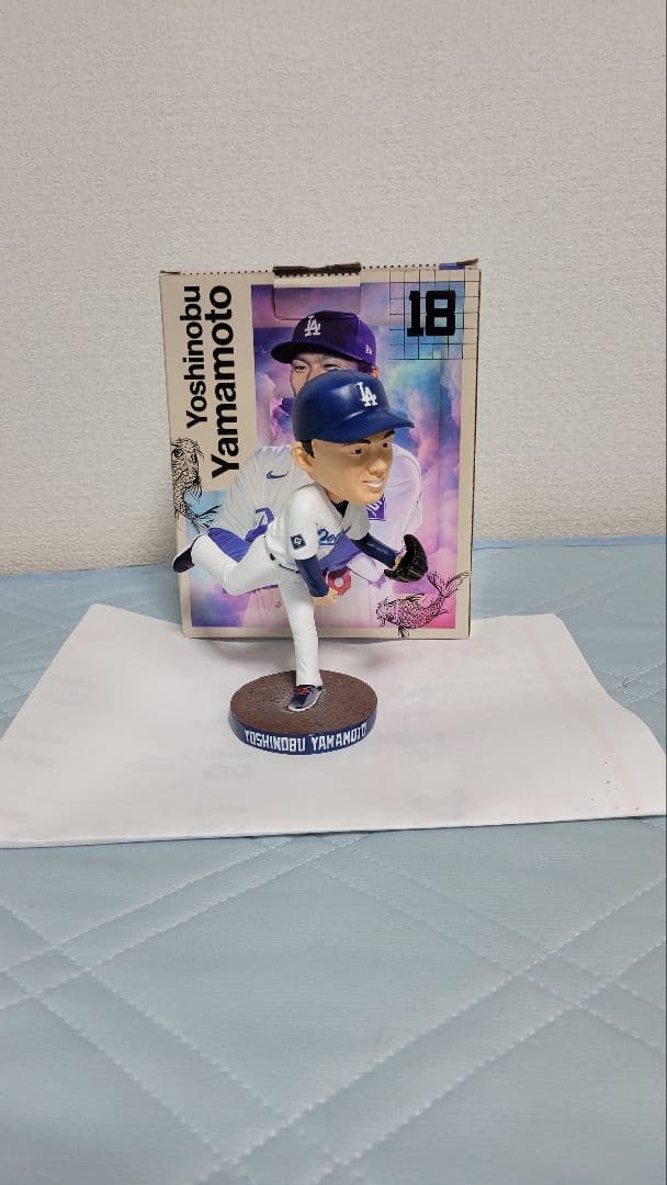 ドジャース球場で貰った山本由伸のボブルヘッド人形です。一切の値下げ値引き無し。