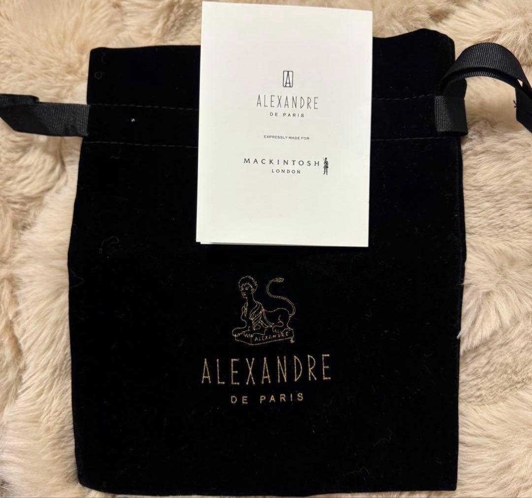 ALEXANDRE DE PARIS ベロアカチューシャ　ブラック 新品未使用