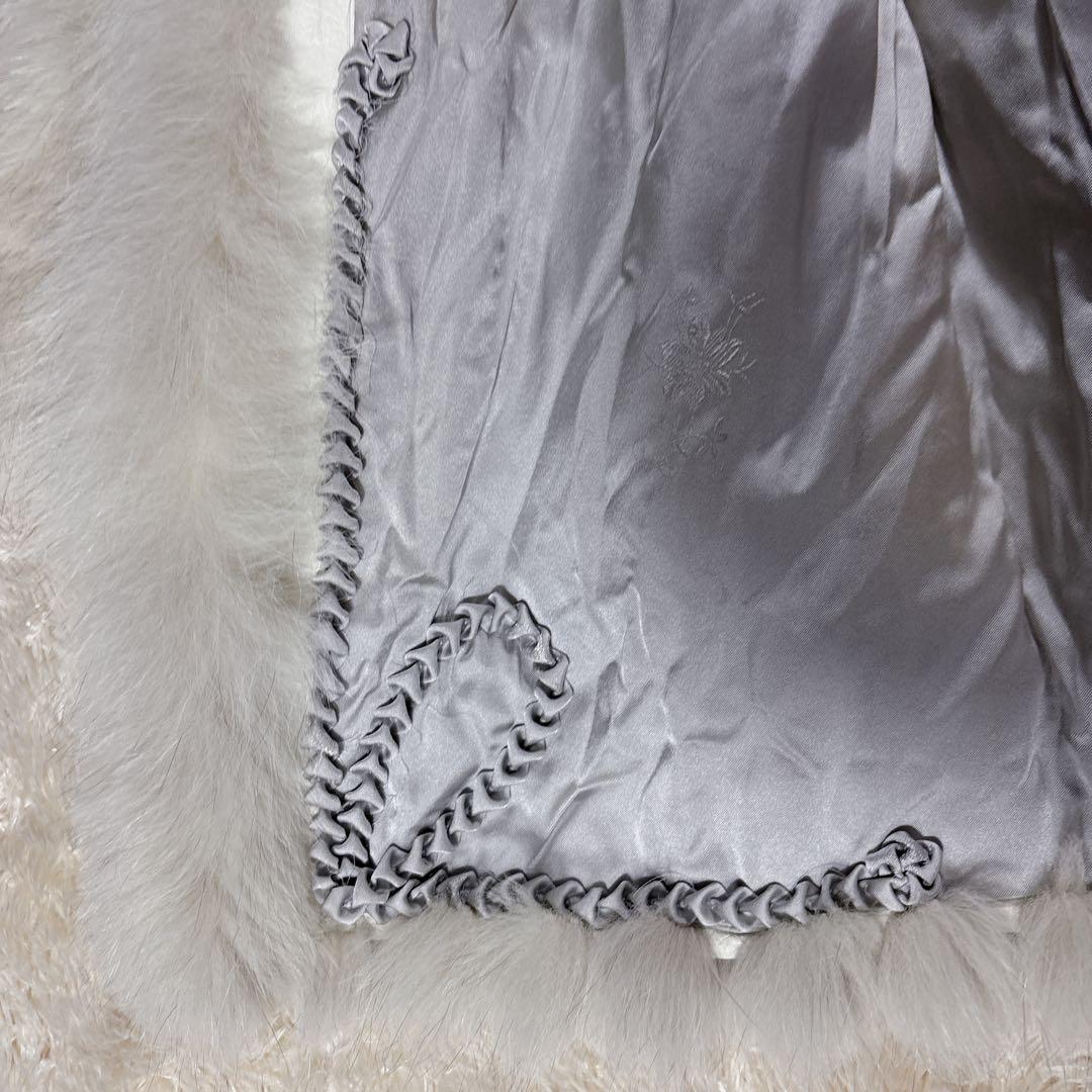 高級 毛皮 コート 狐 SAGA FOX 銀サガ シルバーフォックス ハーフ丈