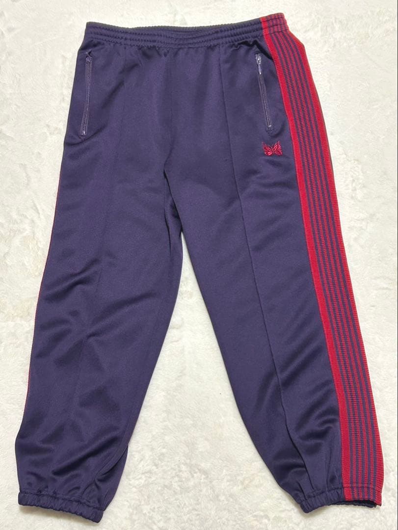 【Needles 】トラックパンツ ジップド パープルレッド　Ｍ