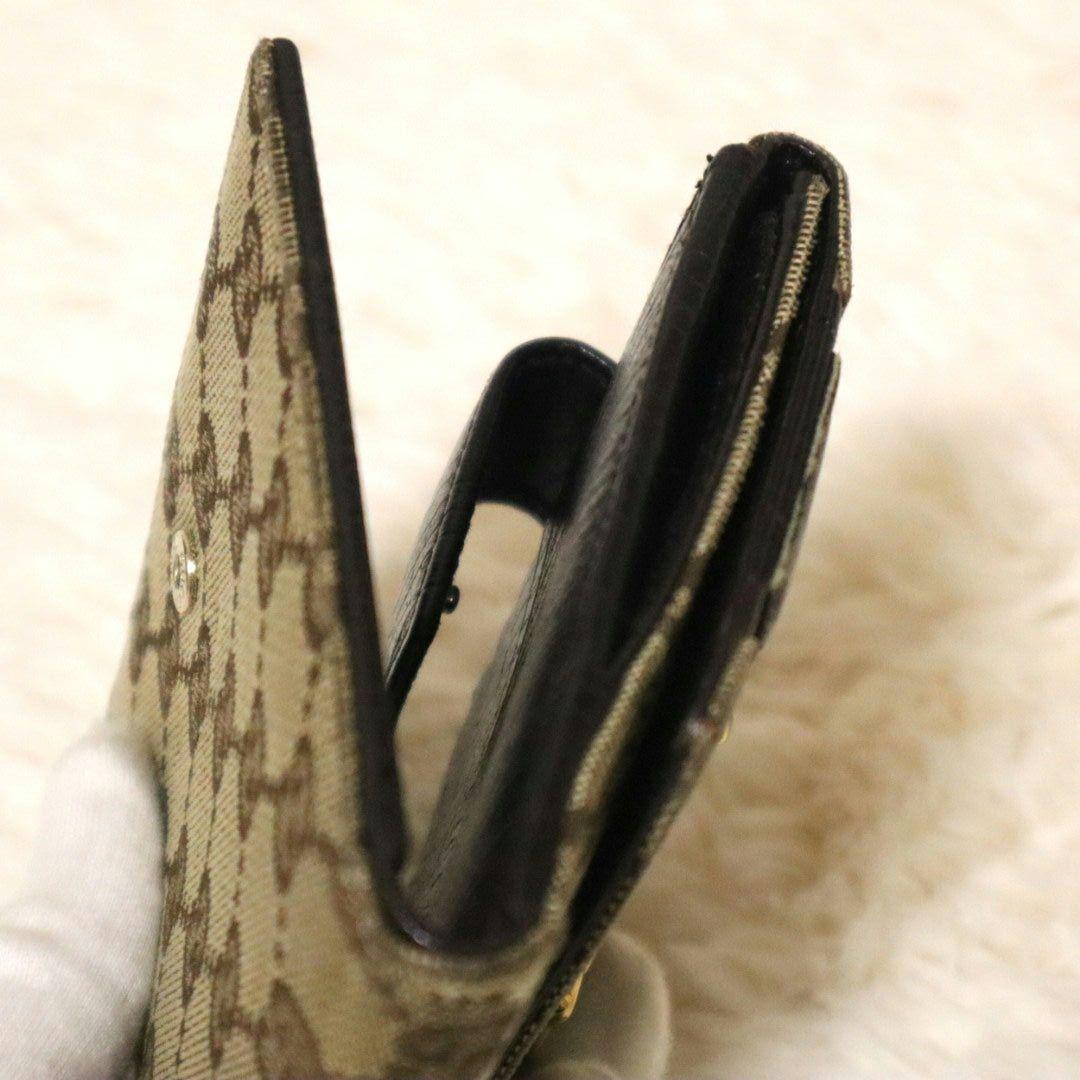 Gucci GG　二つ折り財布　ホースビット　シェリーライン