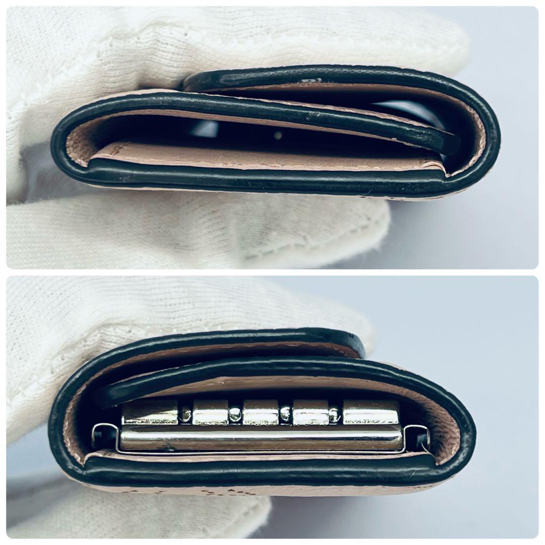 極美品 ルイヴィトン マヒナ ミュルティクレ4 レザー キーケース マグノリア