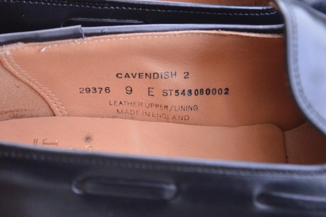 着用1回　CROCKETT＆JONES　CAVENDISH2　9E　ブラック