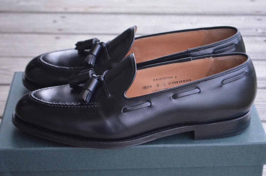 着用1回　CROCKETT＆JONES　CAVENDISH2　9E　ブラック