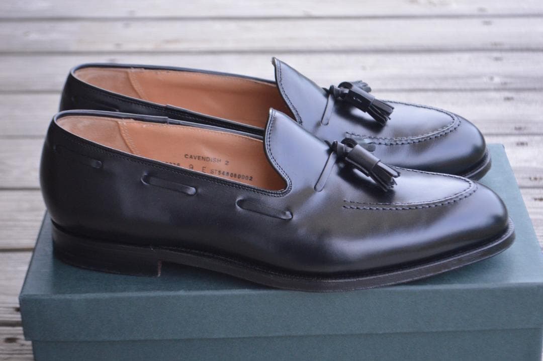 着用1回　CROCKETT＆JONES　CAVENDISH2　9E　ブラック