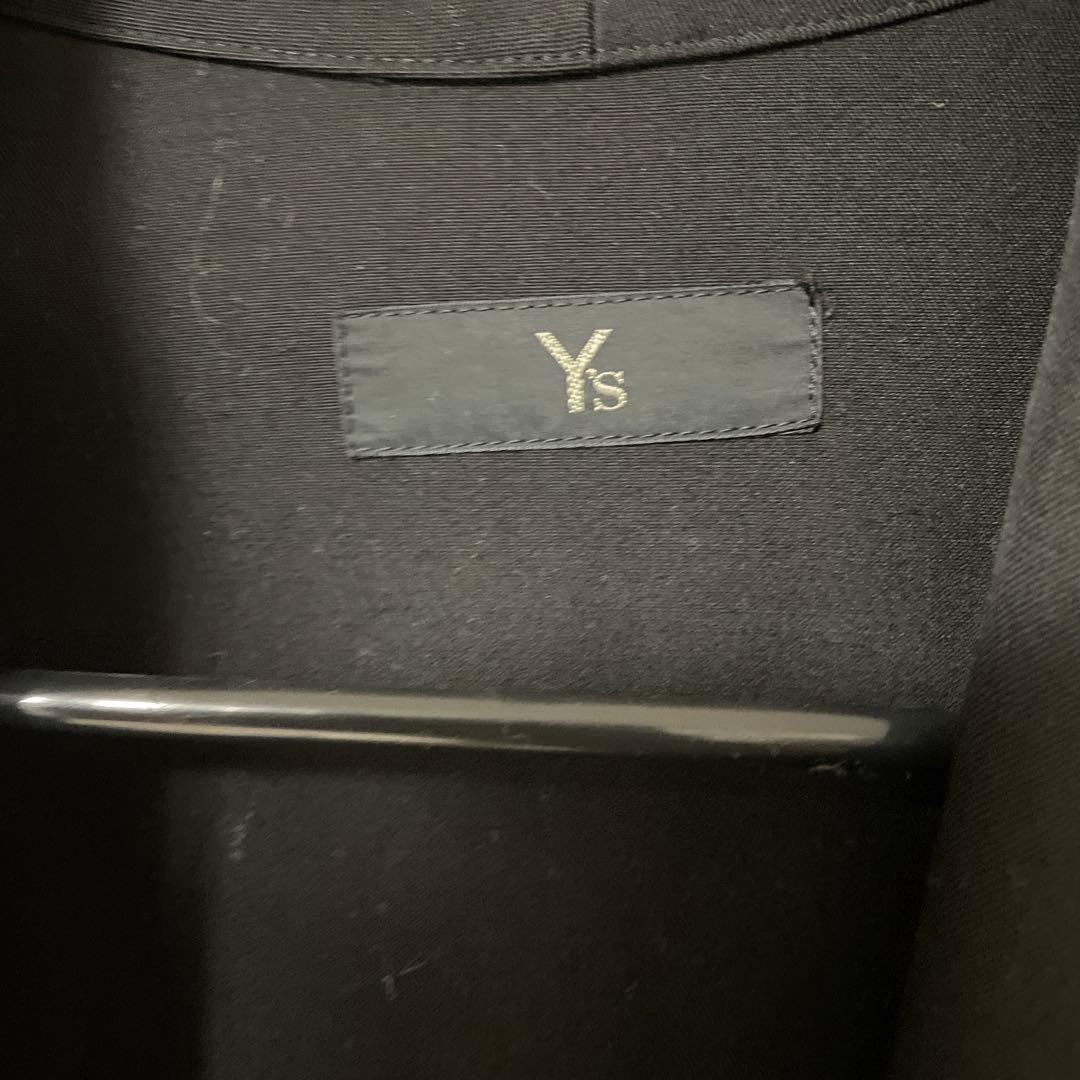 Ys ブラック ダブルブレスト　トレンチコート　ビンテージコート　ワンピース風