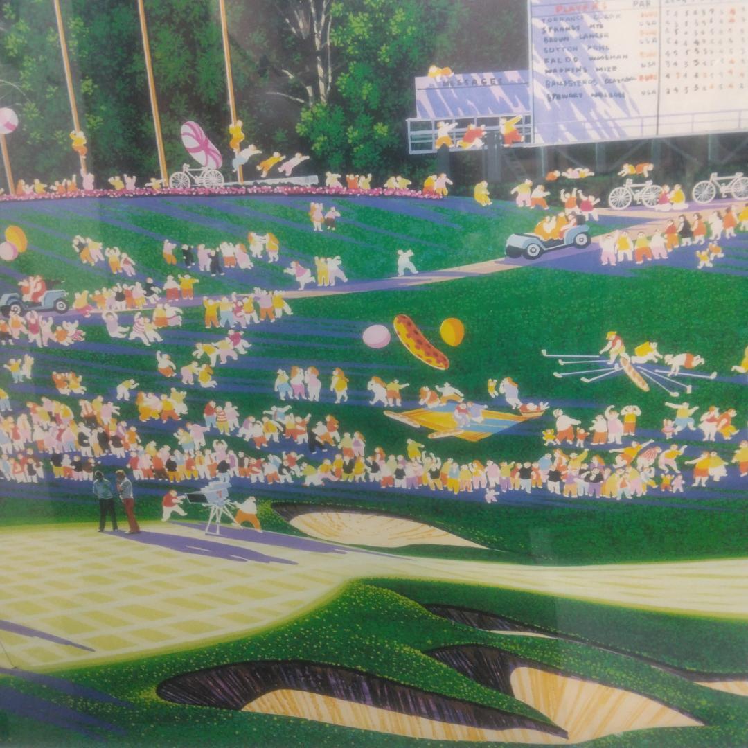 ヒロ・ヤマガタ　ライダーカップチャンピオンシップ　中古　大判額装アートポスター