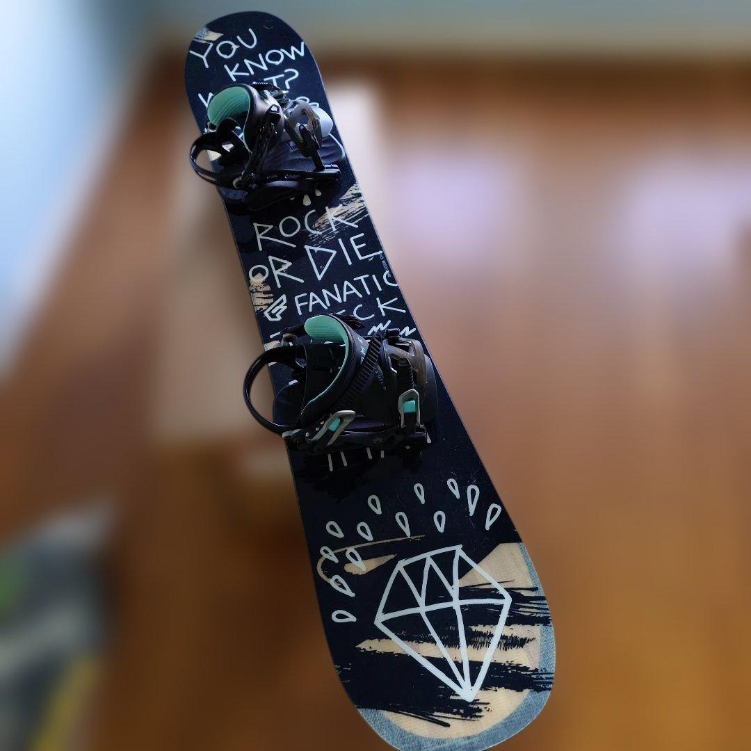 FANATIC 143cm　ビンディングセット　T-DECK ダブルキャンバー