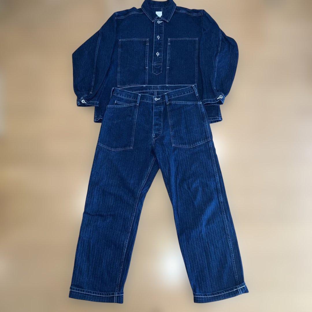 Post O‘all's Army shirt & pants ヘリンボーンL