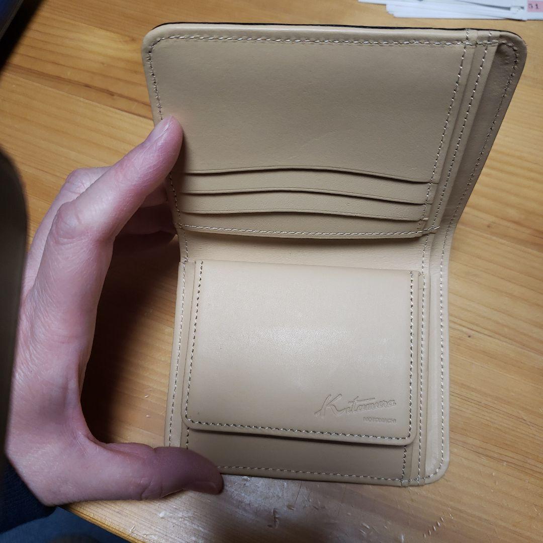 kitamura 二つ折り財布 ネイビー