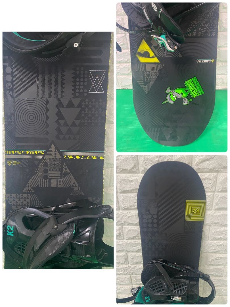 板とバイディング￼K2 DARKSTAR 147cm バートンブーツカバーセット