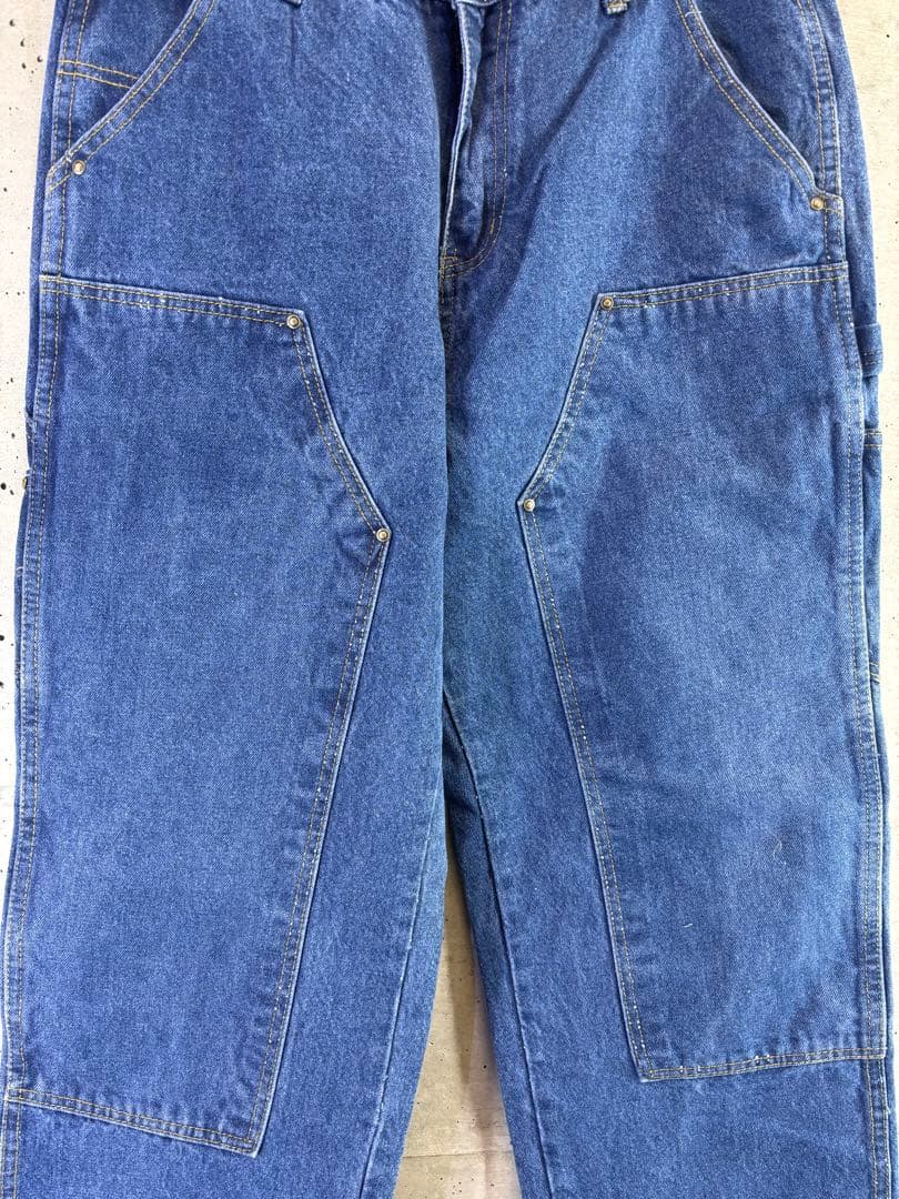 新品 Carhartt ダブルニー デニムジーンズ 34 ワークパンツアクティブ