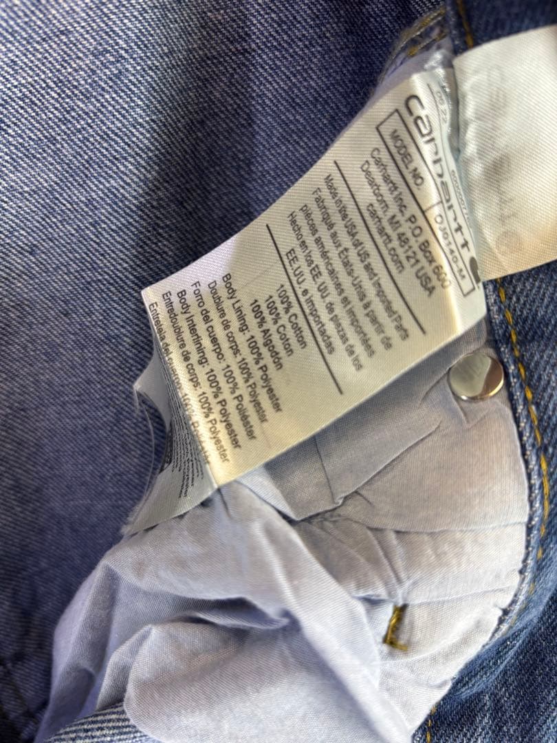 新品 Carhartt ダブルニー デニムジーンズ 34 ワークパンツアクティブ