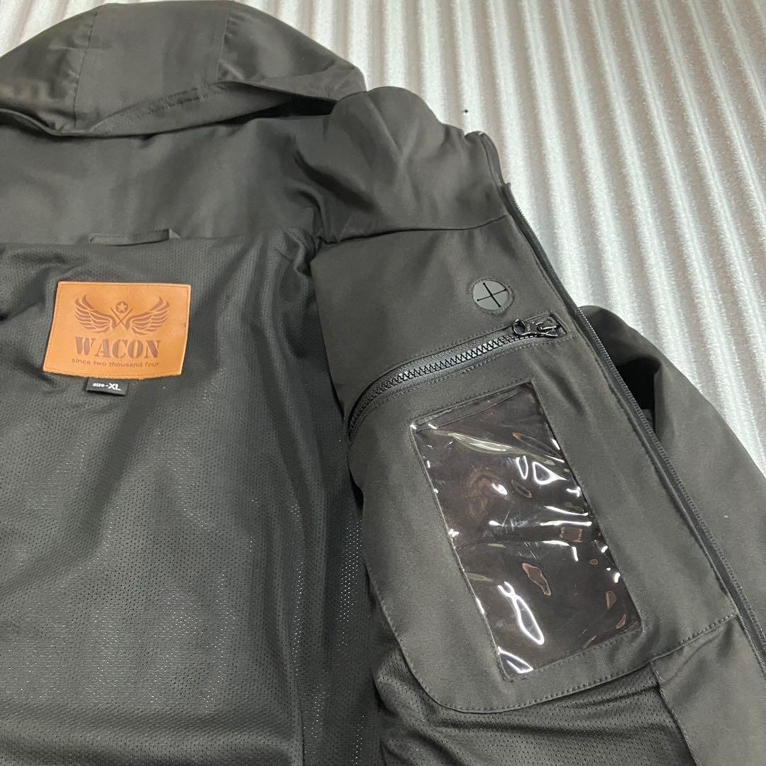 未使用　ワコン　WACON　WEAR　スノボウェア　上着　メンズ　XL　ブラック