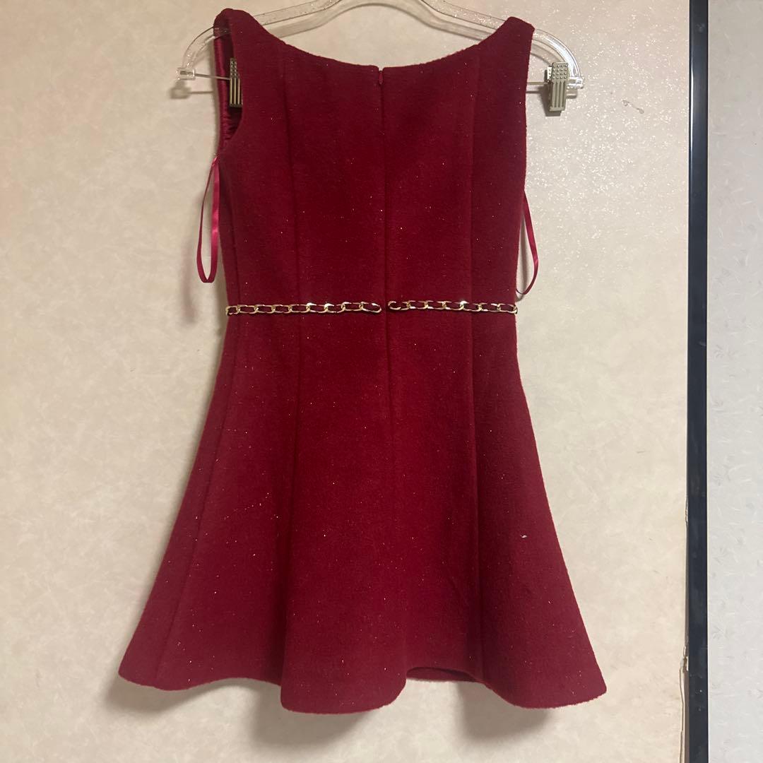 赤ドレス ローブドフルール