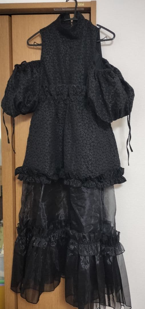Cereal 透けスカート ワンピース 黒 オーガンジー モードフェミニン 韓国