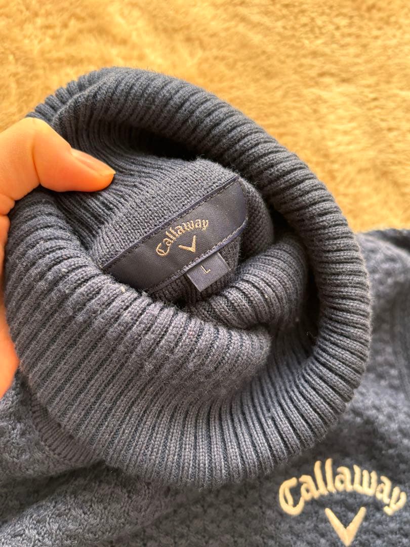 Callaway 赤 、ネイビータートルネック セーター２枚セット