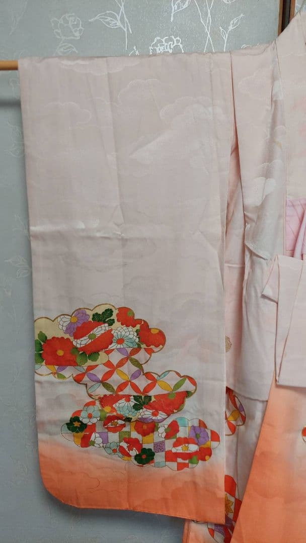 こちまる品です。NA643子供着物 正絹 七五三 お正月 着丈86裄丈45